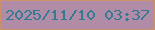 文字の大きさ：1、枠の色：cb9269、背景の色：b08ca6、文字の色：357a95 無料ブログパーツのブログ時計
