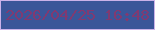 文字の大きさ：2、枠の色：cbb2e9、背景の色：3b5699、文字の色：803a71 無料ブログパーツのブログ時計
