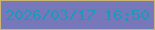 文字の大きさ：1、枠の色：cbb574、背景の色：7678ba、文字の色：1e98ba 無料ブログパーツのブログ時計