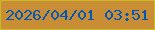 文字の大きさ：4、枠の色：cbba24、背景の色：c88d35、文字の色：0057b4 無料ブログパーツのブログ時計