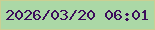 文字の大きさ：2、枠の色：cbcf92、背景の色：abd8a6、文字の色：3d0d5b 無料ブログパーツのブログ時計