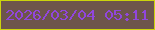 文字の大きさ：1、枠の色：cbd40c、背景の色：6d554b、文字の色：9146dc 無料ブログパーツのブログ時計