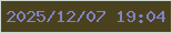 文字の大きさ：4、枠の色：cbd6d0、背景の色：4a421f、文字の色：8283c7 無料ブログパーツのブログ時計