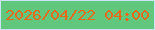 文字の大きさ：2、枠の色：cbe3f8、背景の色：61c77c、文字の色：ea671e 無料ブログパーツのブログ時計