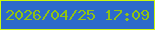 文字の大きさ：4、枠の色：cbf90e、背景の色：2c6acb、文字の色：90c312 無料ブログパーツのブログ時計