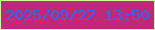 文字の大きさ：4、枠の色：cbfca2、背景の色：c6267a、文字の色：1f6ef1 無料ブログパーツのブログ時計