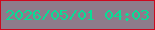 文字の大きさ：5、枠の色：cc091f、背景の色：8e7b8b、文字の色：07df95 無料ブログパーツのブログ時計