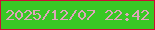 文字の大きさ：1、枠の色：cc0e35、背景の色：39c825、文字の色：dea5ba 無料ブログパーツのブログ時計