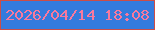 文字の大きさ：3、枠の色：cc4d47、背景の色：347bdd、文字の色：f9799d 無料ブログパーツのブログ時計