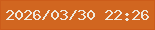 文字の大きさ：4、枠の色：cc5c1a、背景の色：d16620、文字の色：efe9dd 無料ブログパーツのブログ時計