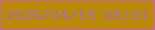 文字の大きさ：5、枠の色：cc63a7、背景の色：b88a07、文字の色：b16c97 無料ブログパーツのブログ時計