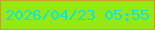 文字の大きさ：5、枠の色：cc9c31、背景の色：96e813、文字の色：06e6e3 無料ブログパーツのブログ時計