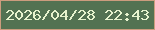 文字の大きさ：1、枠の色：cc9c7e、背景の色：537252、文字の色：e7f3ce 無料ブログパーツのブログ時計
