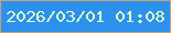 文字の大きさ：1、枠の色：cc9f71、背景の色：2c91ec、文字の色：dffcc2 無料ブログパーツのブログ時計