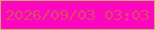 文字の大きさ：5、枠の色：ccac69、背景の色：fe06c0、文字の色：d94e64 無料ブログパーツのブログ時計