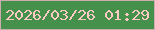 文字の大きさ：1、枠の色：ccacae、背景の色：45904a、文字の色：ffc9c5 無料ブログパーツのブログ時計