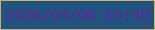 文字の大きさ：5、枠の色：ccae61、背景の色：21547e、文字の色：6223a1 無料ブログパーツのブログ時計