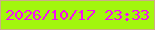 文字の大きさ：3、枠の色：ccae85、背景の色：a2f60e、文字の色：f60cf5 無料ブログパーツのブログ時計