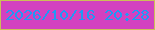文字の大きさ：5、枠の色：ccbf58、背景の色：d342c0、文字の色：1f99f4 無料ブログパーツのブログ時計
