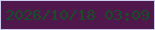 文字の大きさ：5、枠の色：ccccee、背景の色：4f174c、文字の色：125123 無料ブログパーツのブログ時計
