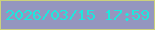 文字の大きさ：4、枠の色：ccd17c、背景の色：9496bf、文字の色：1de8dd 無料ブログパーツのブログ時計