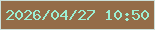 文字の大きさ：1、枠の色：ccdfd9、背景の色：946c48、文字の色：9cefd3 無料ブログパーツのブログ時計