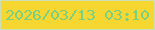 文字の大きさ：2、枠の色：cce0b3、背景の色：f6d732、文字の色：7bcf80 無料ブログパーツのブログ時計