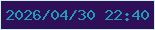 文字の大きさ：3、枠の色：ccf1f5、背景の色：2f1058、文字の色：1f9cbb 無料ブログパーツのブログ時計