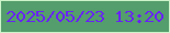 文字の大きさ：5、枠の色：ccf3ca、背景の色：549d6c、文字の色：6823f5 無料ブログパーツのブログ時計