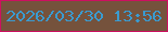 文字の大きさ：3、枠の色：cd1060、背景の色：75523c、文字の色：3a9bd0 無料ブログパーツのブログ時計