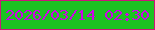 文字の大きさ：1、枠の色：cd157a、背景の色：1dc222、文字の色：ce04e8 無料ブログパーツのブログ時計