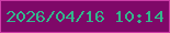 文字の大きさ：4、枠の色：cd3ea8、背景の色：7f0868、文字の色：33b78c 無料ブログパーツのブログ時計