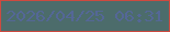 文字の大きさ：5、枠の色：cd4a40、背景の色：4c6c6b、文字の色：546797 無料ブログパーツのブログ時計
