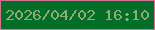 文字の大きさ：5、枠の色：cd7593、背景の色：046d28、文字の色：8eab78 無料ブログパーツのブログ時計