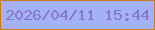 文字の大きさ：4、枠の色：cd771c、背景の色：a3b2f3、文字の色：8775d1 無料ブログパーツのブログ時計