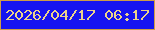 文字の大きさ：3、枠の色：cd9d47、背景の色：1614f1、文字の色：ebd38c 無料ブログパーツのブログ時計