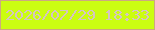 文字の大きさ：5、枠の色：cda97f、背景の色：cbfd11、文字の色：d5c5c4 無料ブログパーツのブログ時計