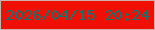 文字の大きさ：3、枠の色：cdb0a7、背景の色：f01002、文字の色：127270 無料ブログパーツのブログ時計