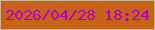 文字の大きさ：1、枠の色：cdb29a、背景の色：c76318、文字の色：b701c5 無料ブログパーツのブログ時計