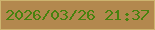 文字の大きさ：4、枠の色：cdb46f、背景の色：b3884e、文字の色：48820e 無料ブログパーツのブログ時計