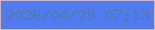文字の大きさ：2、枠の色：cdb6c6、背景の色：527bf0、文字の色：507aae 無料ブログパーツのブログ時計