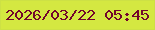 文字の大きさ：4、枠の色：cde145、背景の色：d4e841、文字の色：72062c 無料ブログパーツのブログ時計