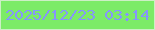 文字の大きさ：3、枠の色：cdefc5、背景の色：7ceb67、文字の色：8695fb 無料ブログパーツのブログ時計