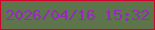 文字の大きさ：1、枠の色：ce042d、背景の色：5e744b、文字の色：922abc 無料ブログパーツのブログ時計