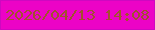 文字の大きさ：4、枠の色：ce08c1、背景の色：ec03c6、文字の色：a2512e 無料ブログパーツのブログ時計