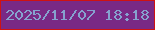 文字の大きさ：2、枠の色：ce1212、背景の色：792985、文字の色：86a2cf 無料ブログパーツのブログ時計