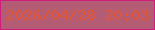 文字の大きさ：2、枠の色：ce1d7c、背景の色：b55c75、文字の色：e25635 無料ブログパーツのブログ時計