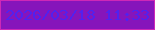 文字の大きさ：4、枠の色：ce28b7、背景の色：8615bb、文字の色：5221ee 無料ブログパーツのブログ時計