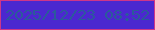 文字の大きさ：5、枠の色：ce3689、背景の色：4b28d0、文字の色：2b5a9b 無料ブログパーツのブログ時計