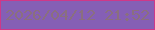 文字の大きさ：2、枠の色：ce3889、背景の色：855fb5、文字の色：8a6f7f 無料ブログパーツのブログ時計